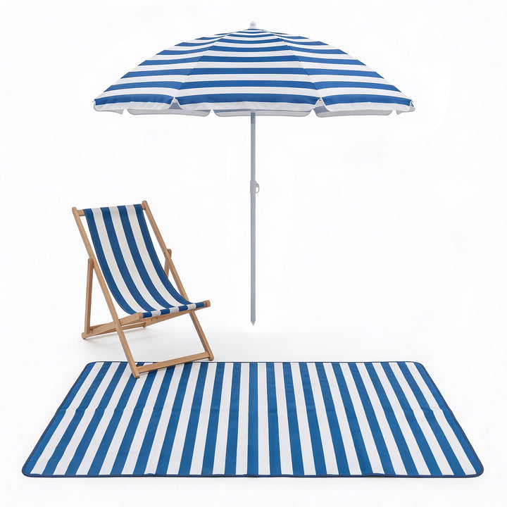 Picnic Mat with Umbrella &amp; Deck Chair