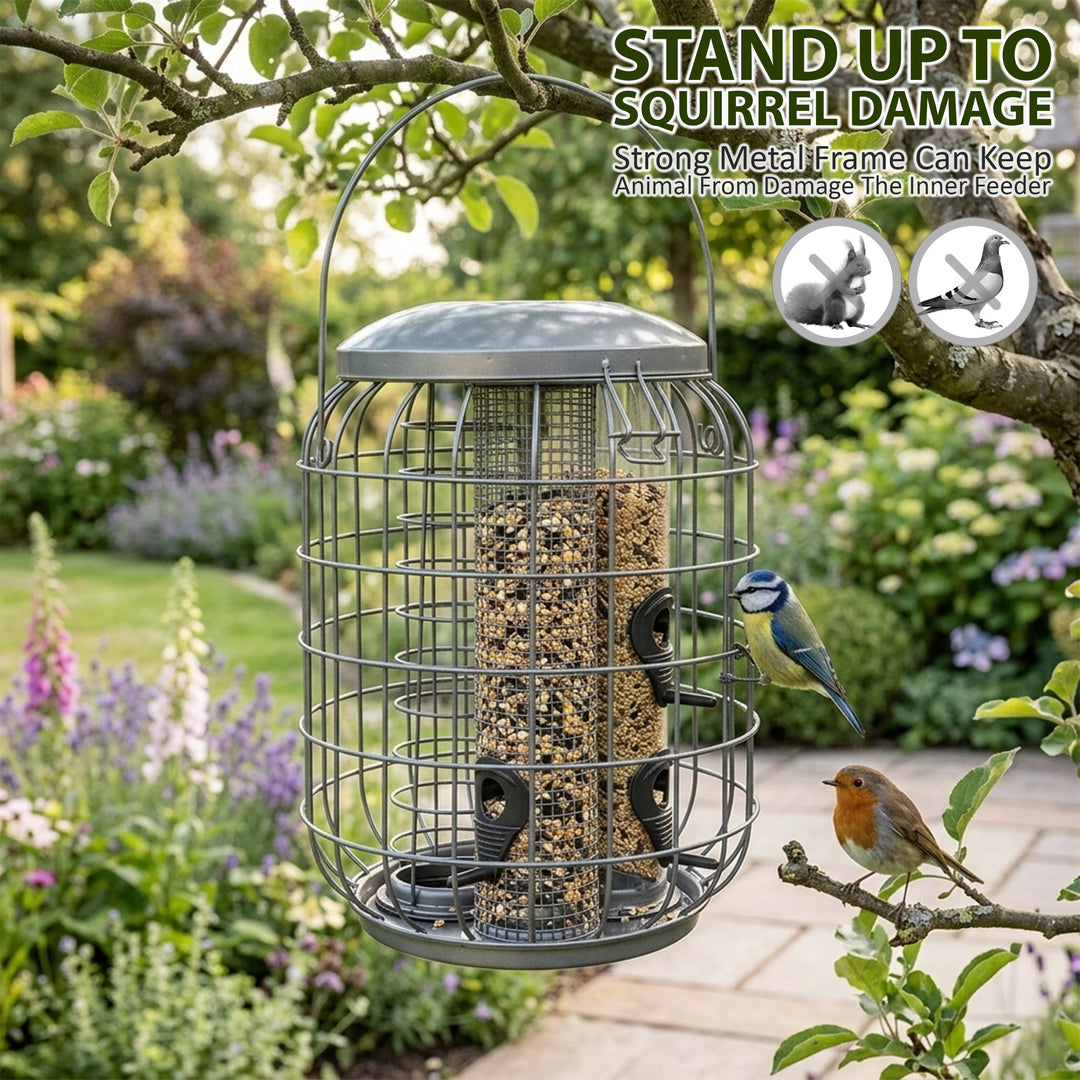 Squirrel Proof Seed, Nut, Fat Ball Bird Feeder