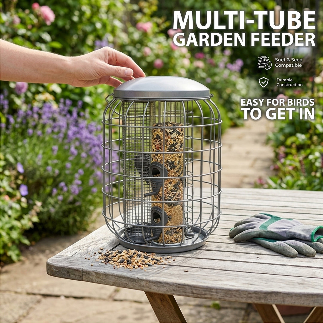 Squirrel Proof Seed, Nut, Fat Ball Bird Feeder