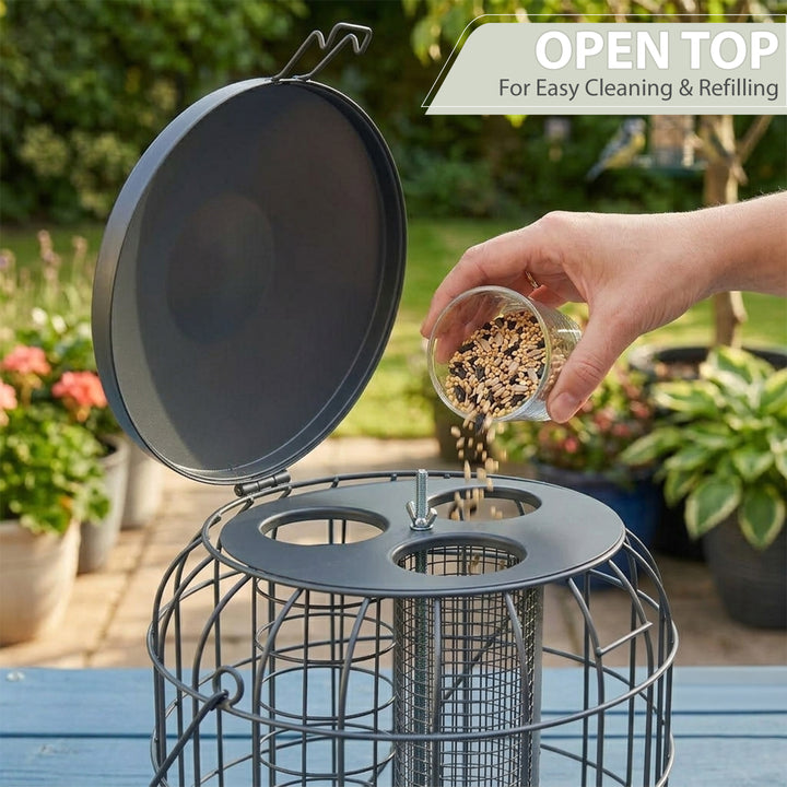 3 in 1 Seed, Nut, Fat Ball Bird Feeder