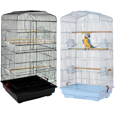 Bird Cage Large Metal - Black/White