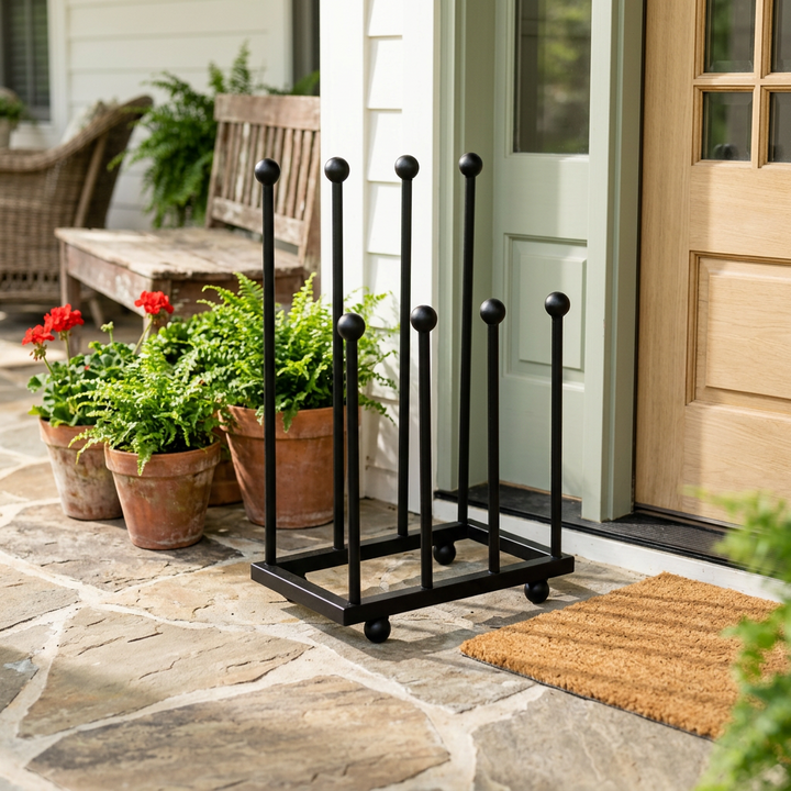 4 Pair Wellington Boot Shoe Rack