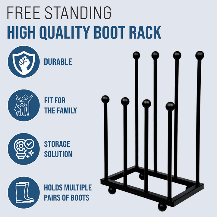4 Pair Wellington Boot Shoe Rack