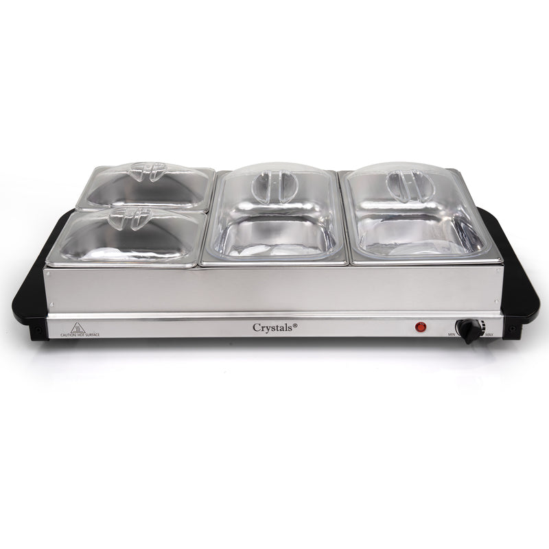 4 Tray Compartments Electric Buffet Server