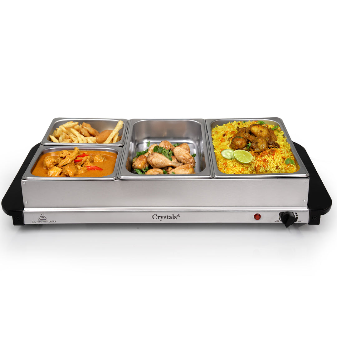 4 Tray Compartments Electric Buffet Server