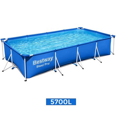 Bestway Steel Pro Family Pool - 400 x 211 x 81 cm - Blue