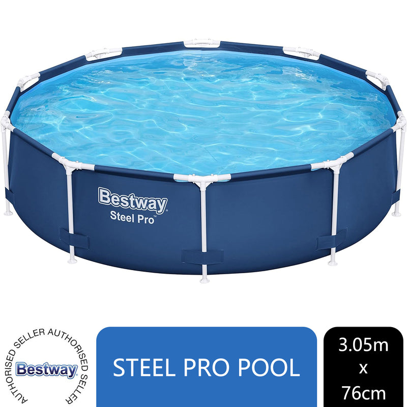 Bestway Steel Pro Frame Pool, 305 x 76 cm, Blue