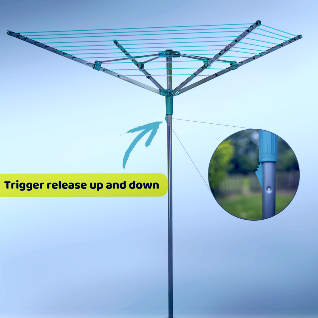 Wind up rotary clothes line sale