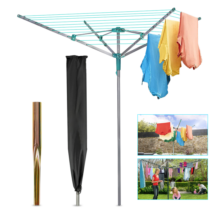 Fold away rotary washing line sale