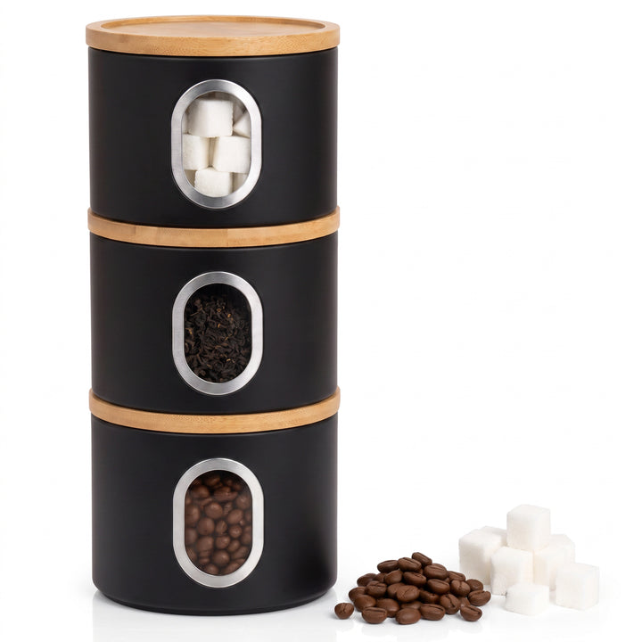 Tea Coffee Sugar Canister Set