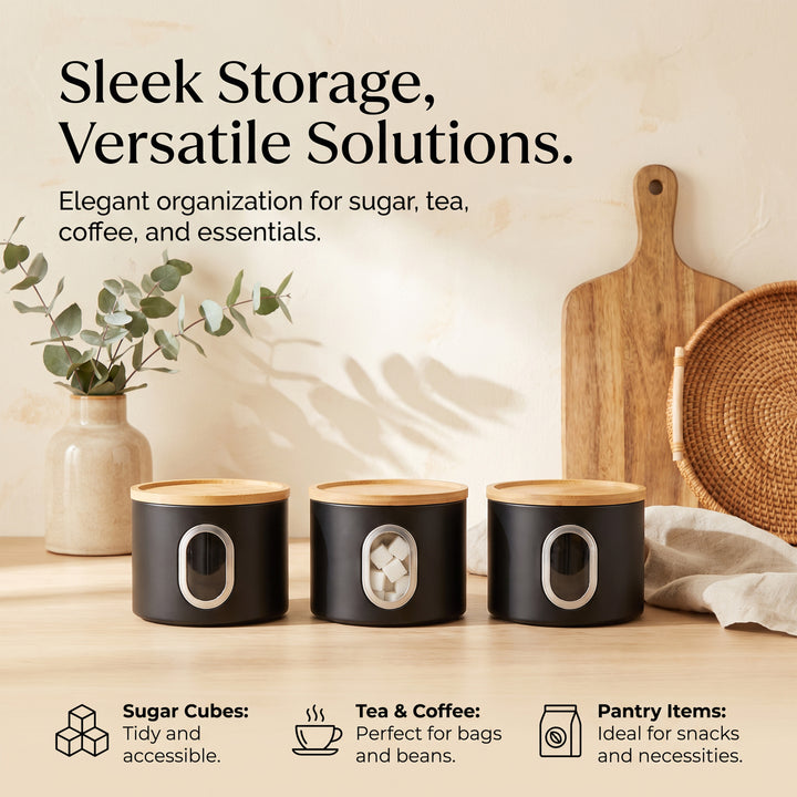 Tea Coffee Sugar Canister Set