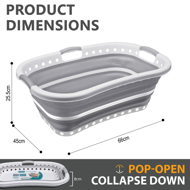 68L Foldable Collapsible Laundry Basket