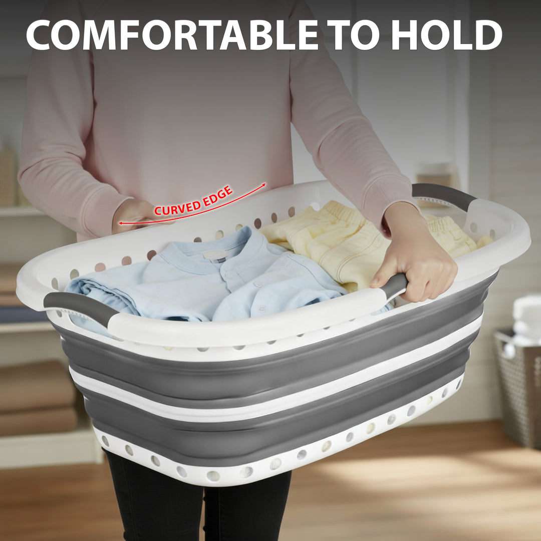 37L Foldable Collapsible Laundry Basket
