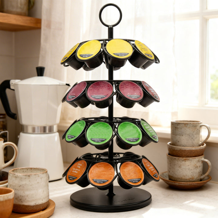 36 Coffee Pod Holder Revolving Stand