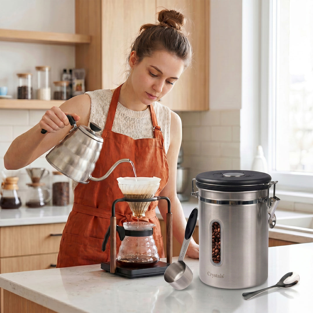 1800ml Stainless Steel Coffee Canister