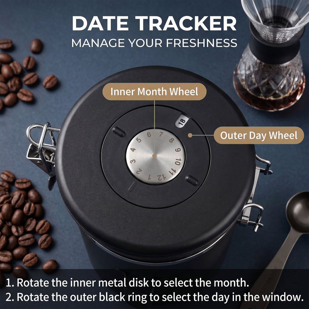 1800ml Stainless Steel Coffee Canister