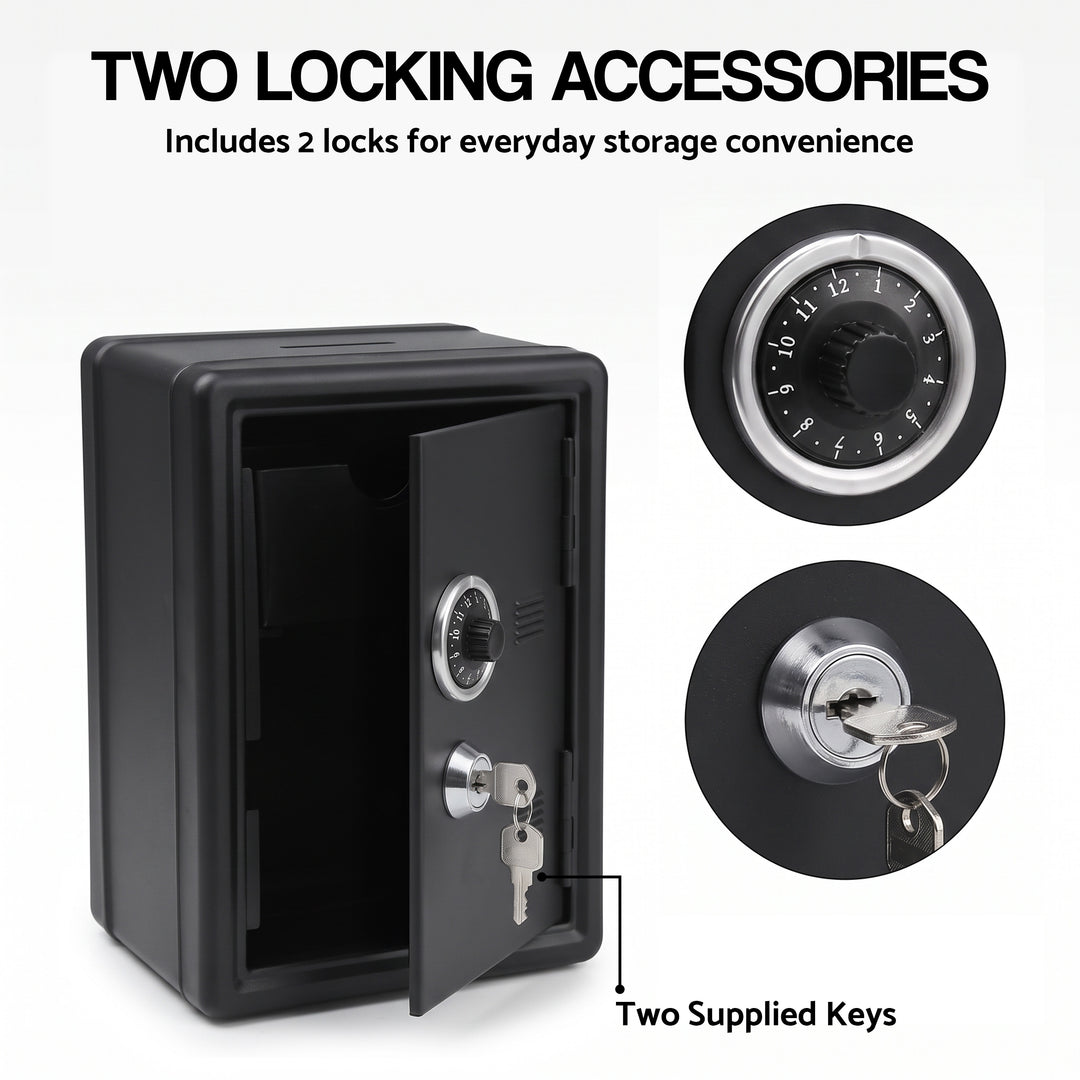Mini Metal Coin Bank Locker