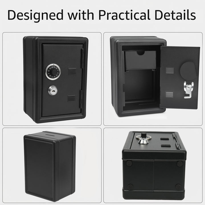 Mini Metal Coin Bank Locker