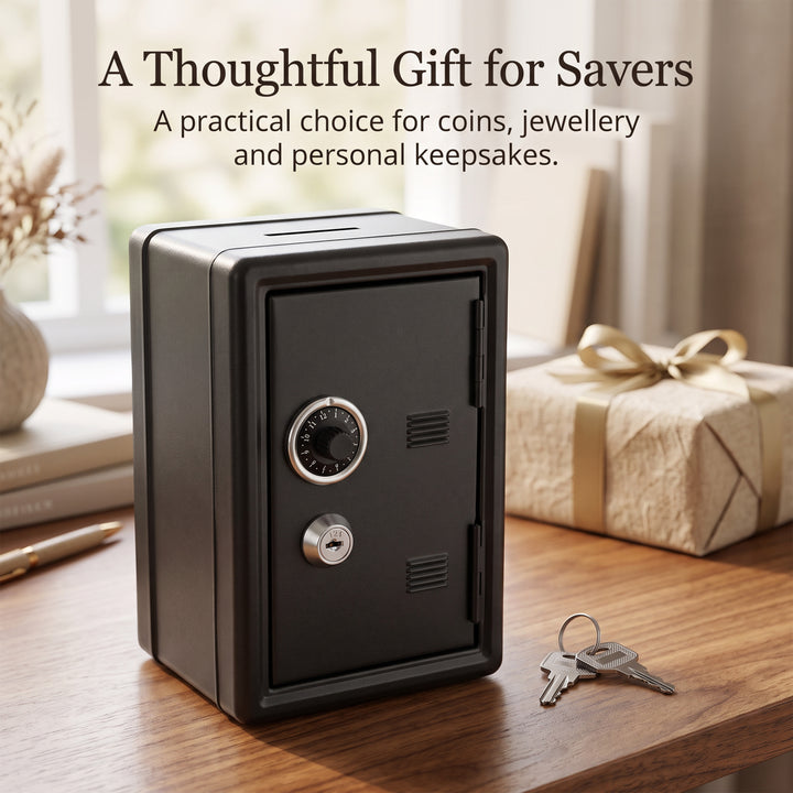Mini Metal Coin Bank Locker