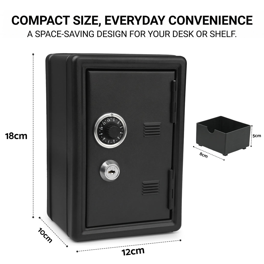 Mini Metal Coin Bank Locker
