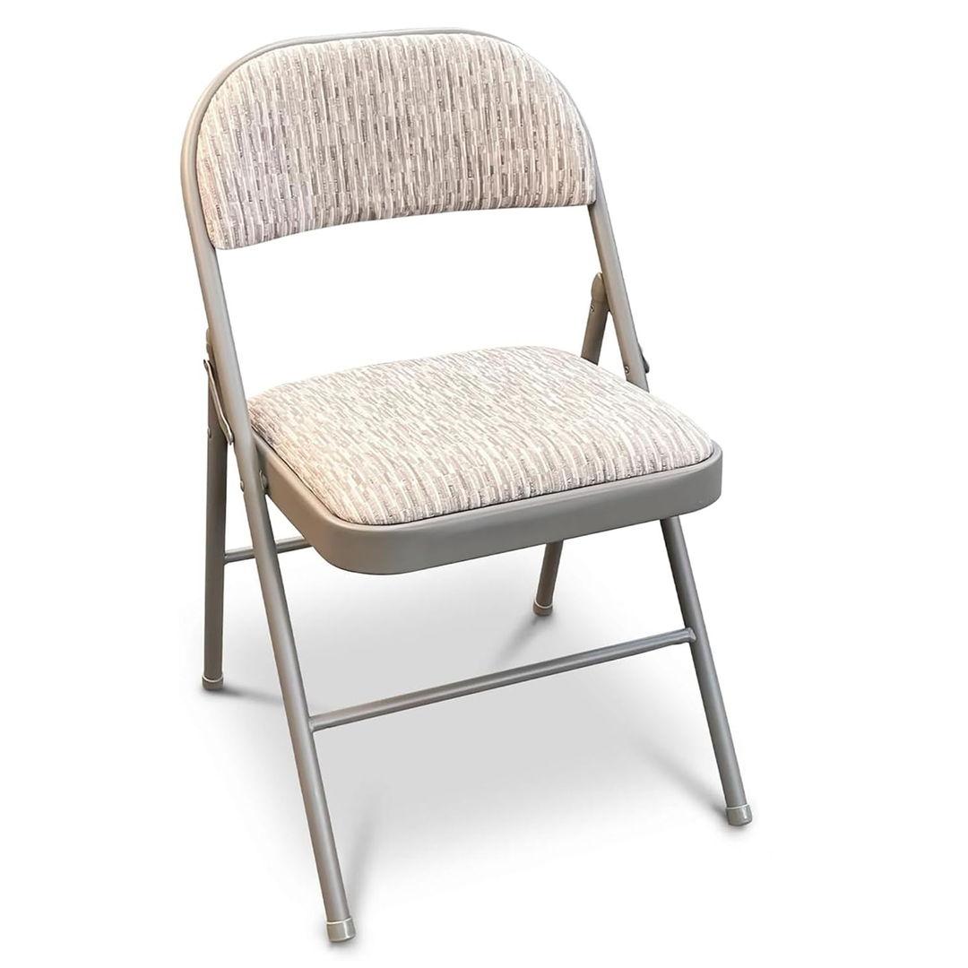 Folding Deluxe Office Back Rest Chair Grey