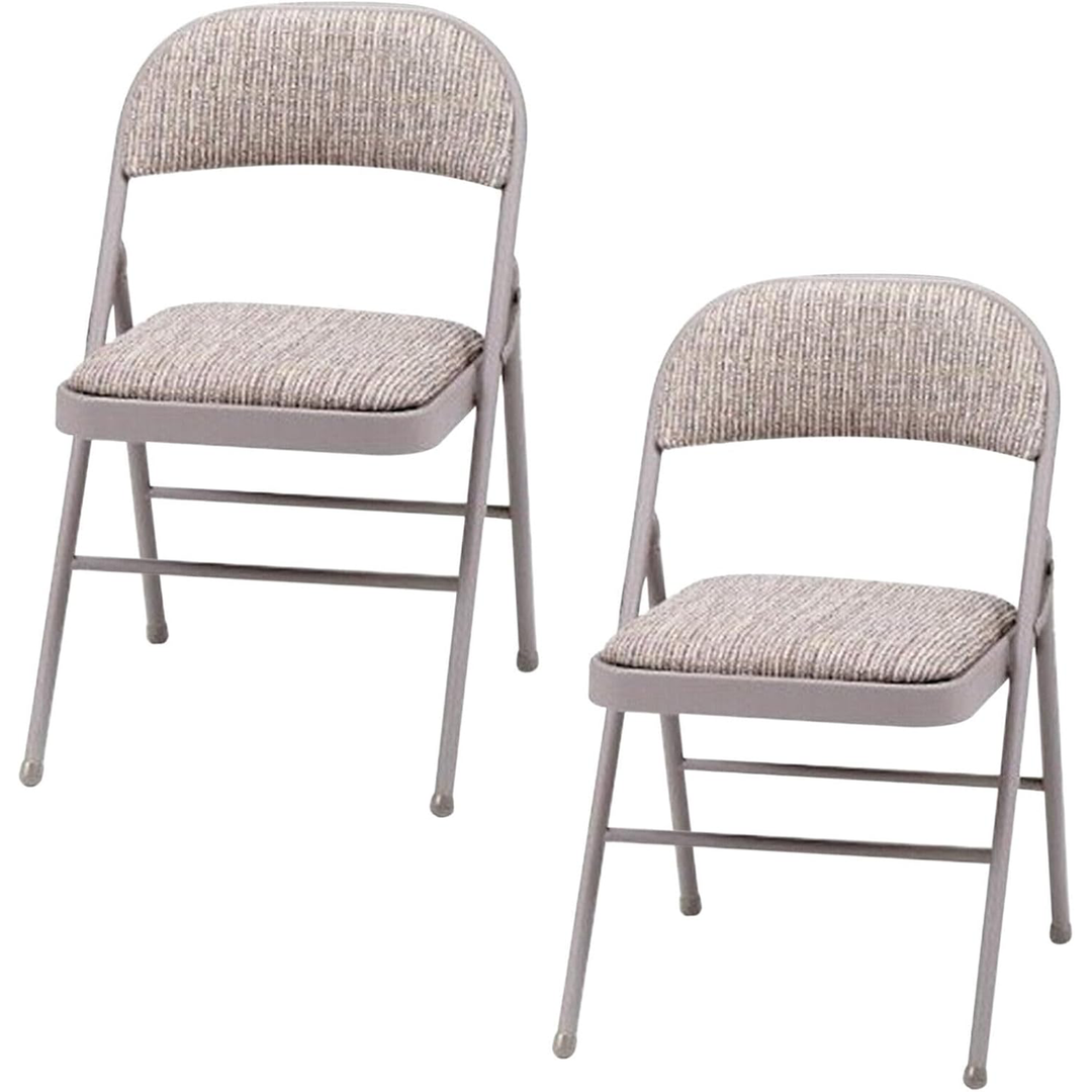 Folding Deluxe Office Back Rest Chair Grey