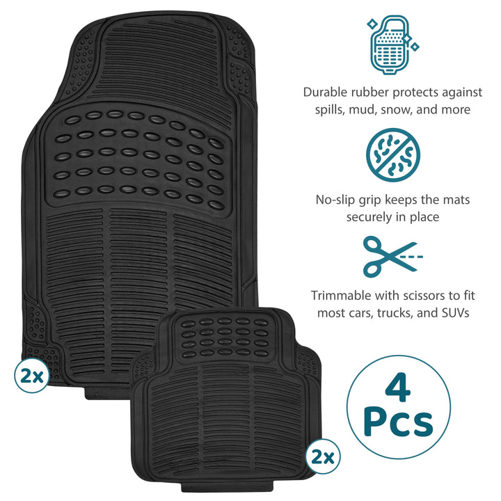 4pcs Heavy Duty Car Mat