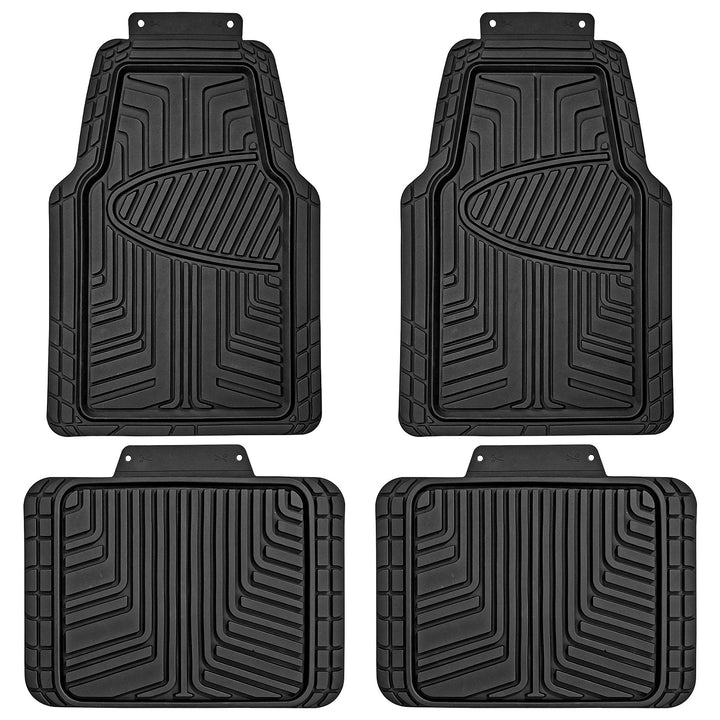 4 PCS Heavy Duty Rubber Car Mat