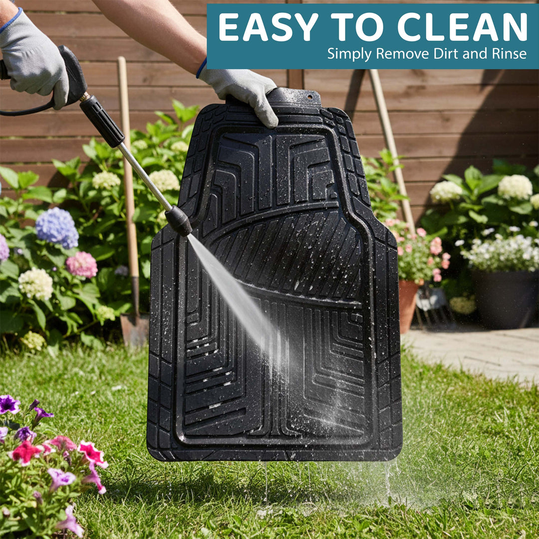 4 PCS Heavy Duty Rubber Car Mat