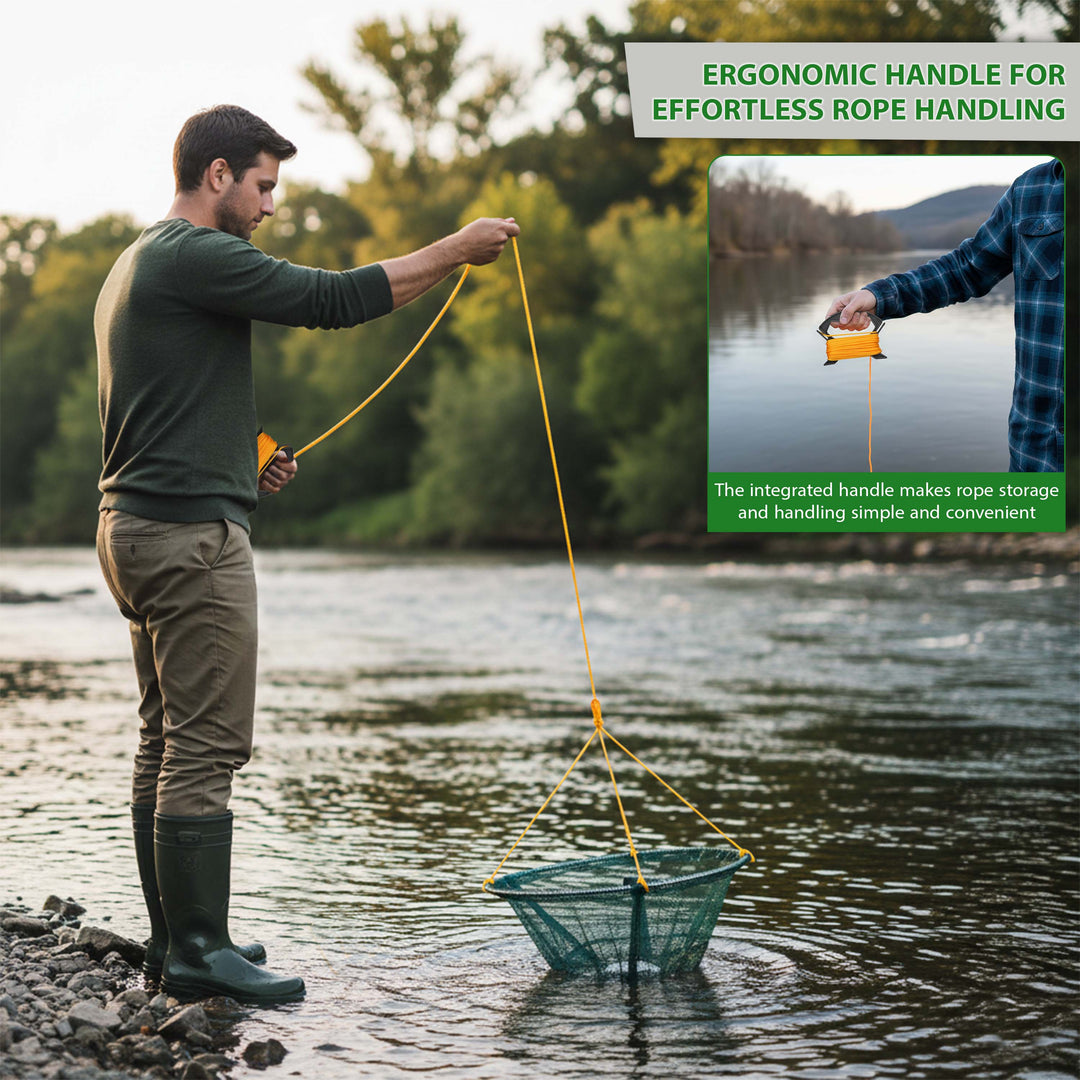 Crab Drop Net with Spring Loaded Bait Holder