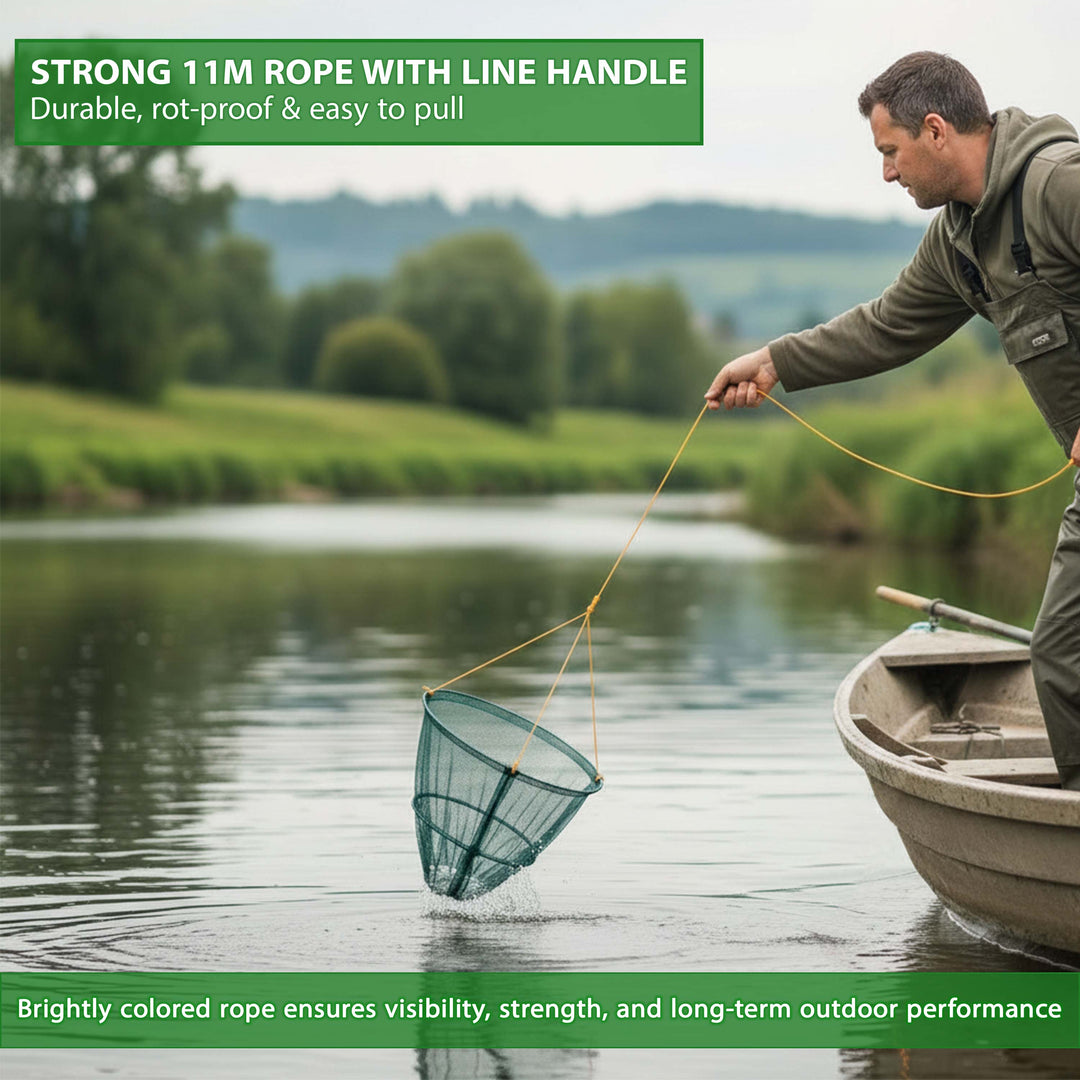 Crab Drop Net with Spring Loaded Bait Holder