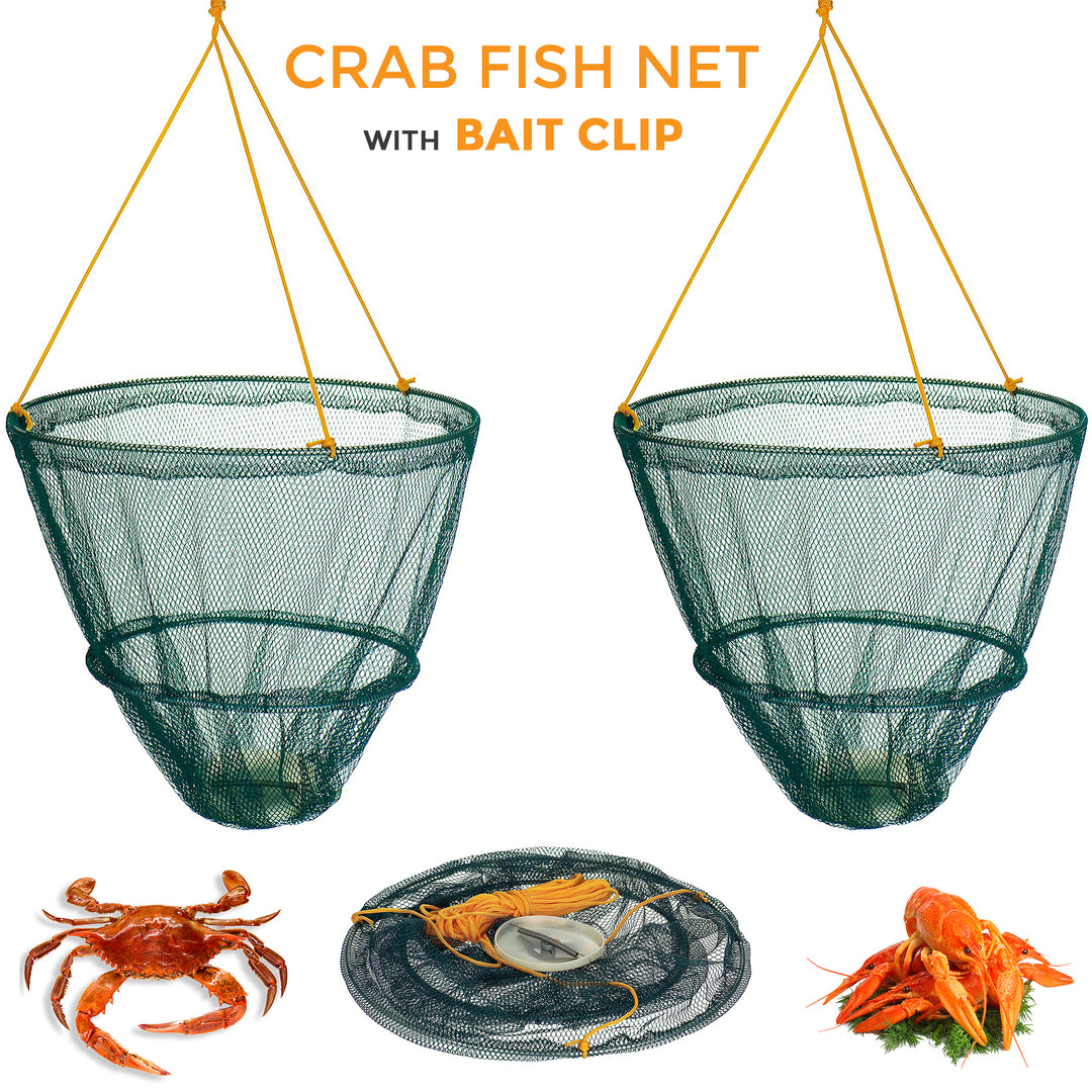 Crab Drop Net with Spring Loaded Bait Holder Dennyshop UK