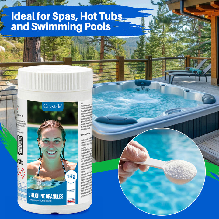 1kg Chlorine Granules for Pools &amp; Spas
