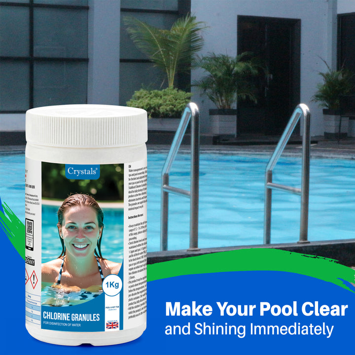 1kg Chlorine Granules for Pools &amp; Spas