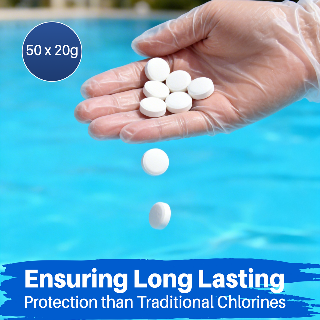 Crystals Mini Multifunction Chlorine Tablets, 50 x 20g