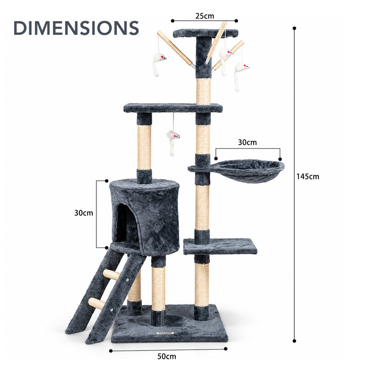 145cm Multi-Level Cat Tree Tower