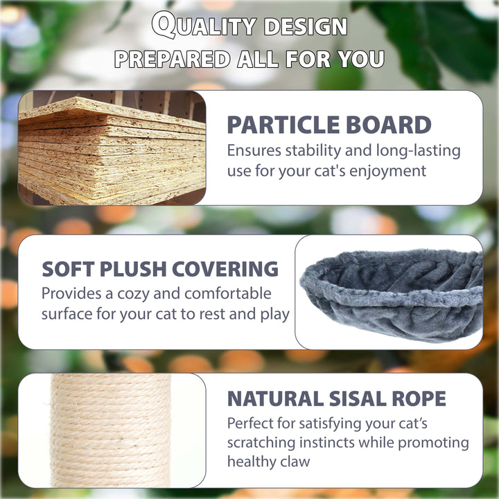 Large Cat Tree Multilevel Climbing Tower