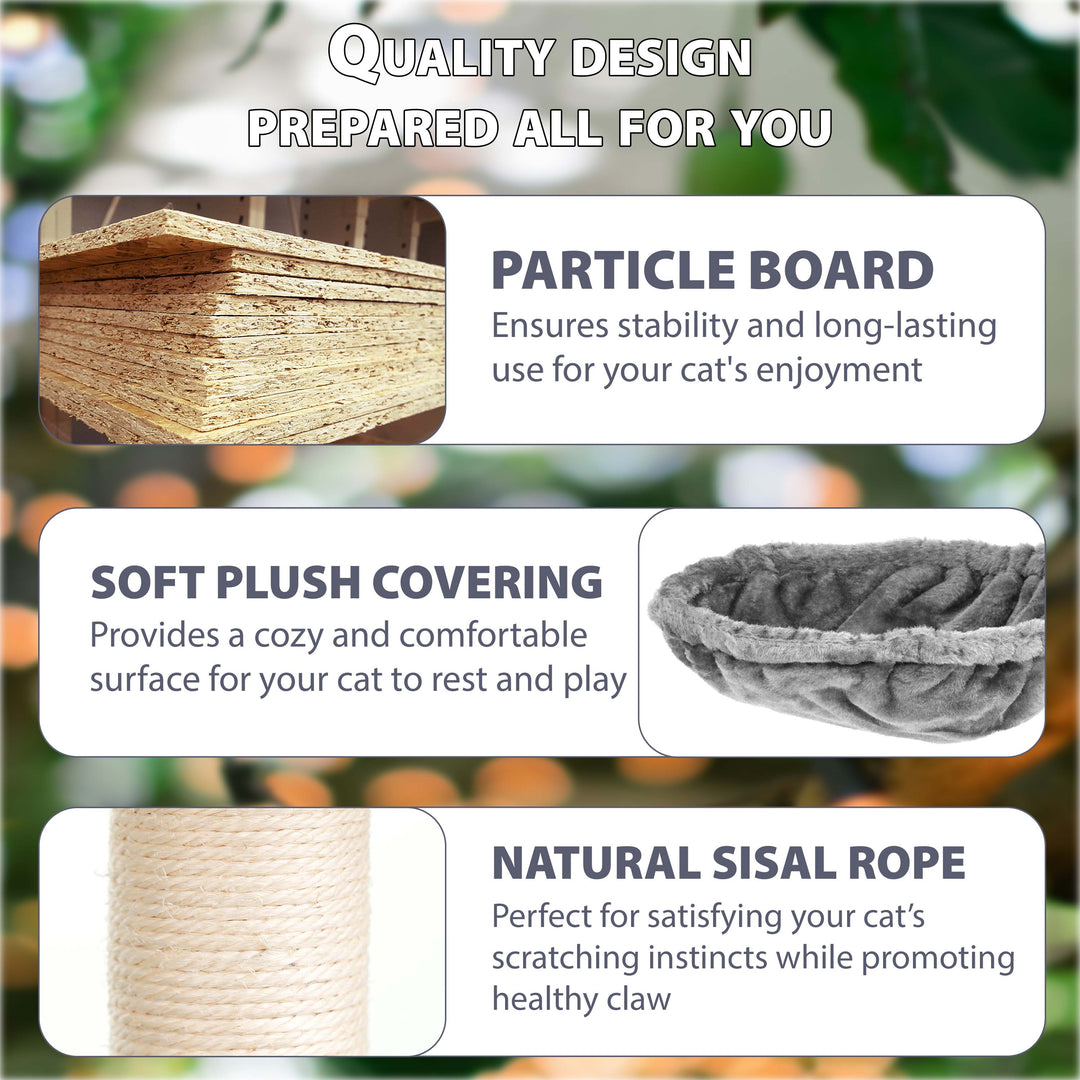 Large Cat Tree Multilevel Climbing Tower