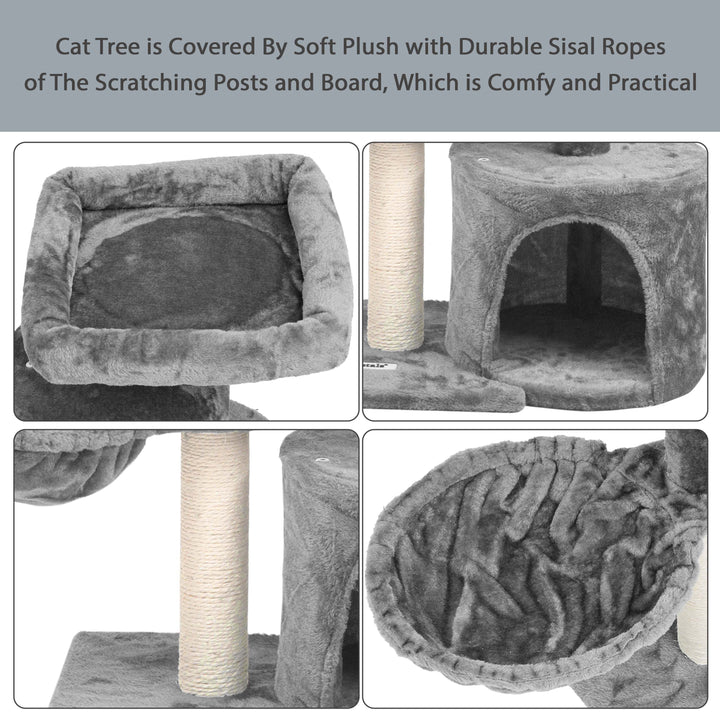 Large Cat Tree Multilevel Climbing Tower