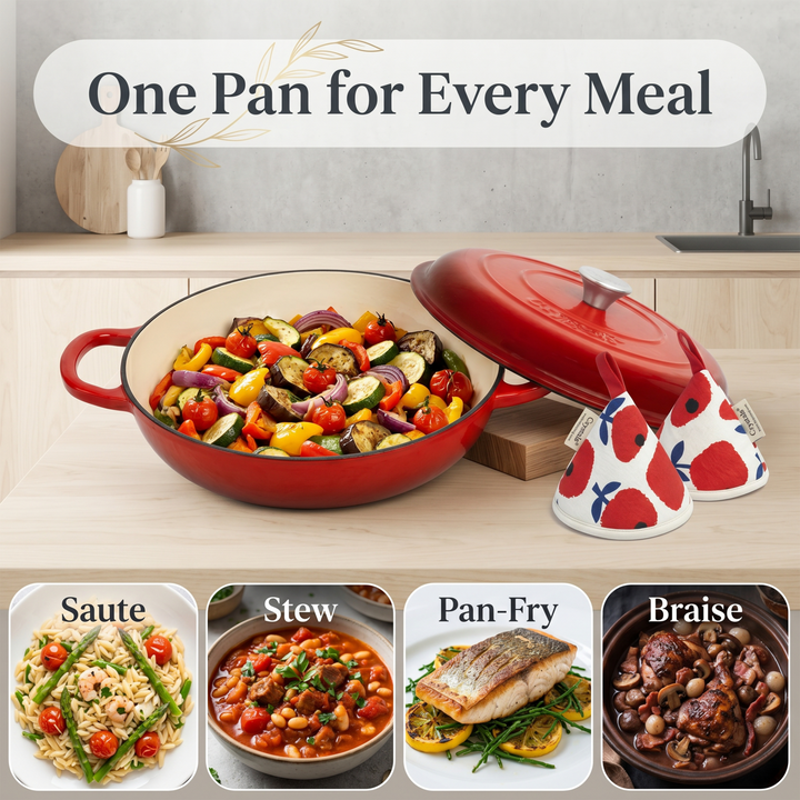 4L Cast Iron Shallow Casserole