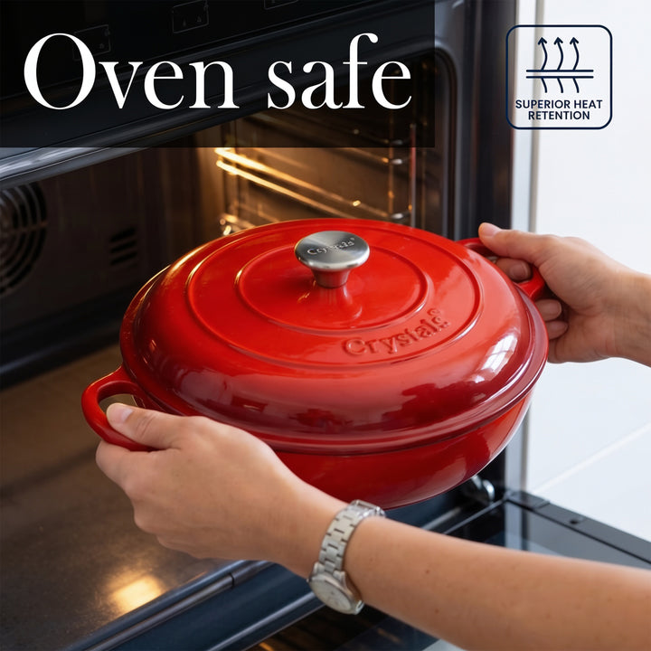 4L Cast Iron Shallow Casserole
