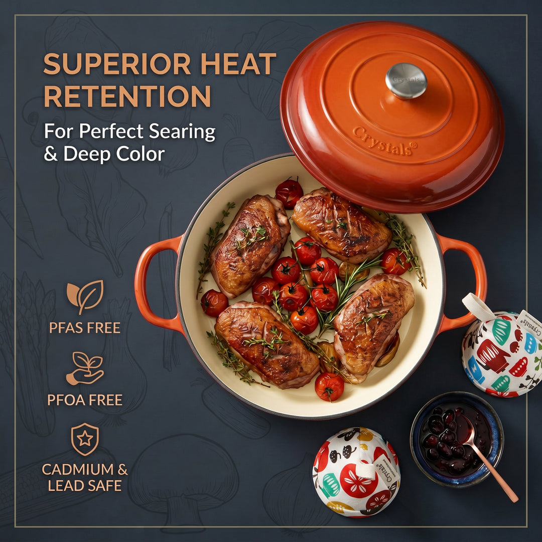 4L Cast Iron Shallow Casserole