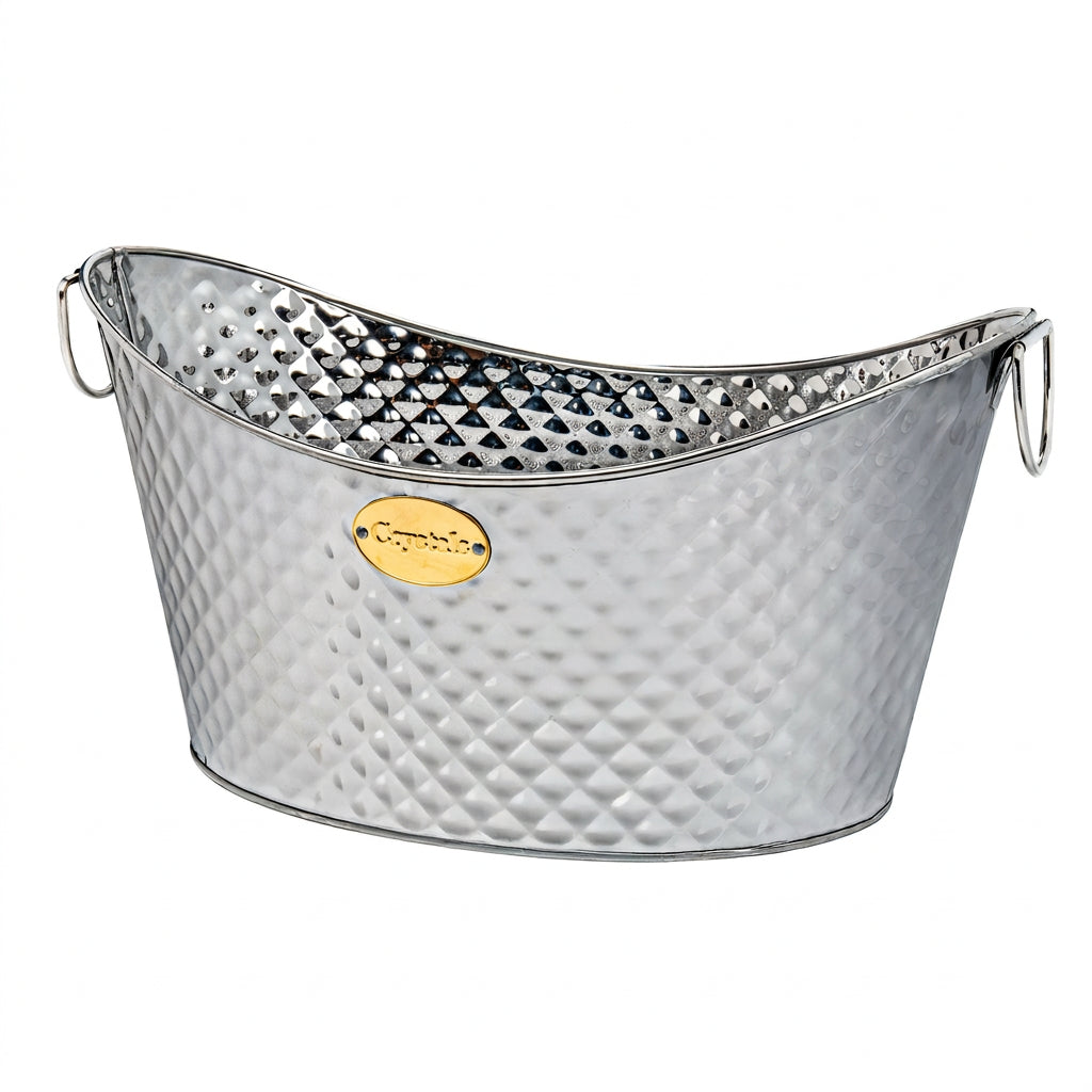 26L Galvanised Steel Oval Beer Bucket Cooler