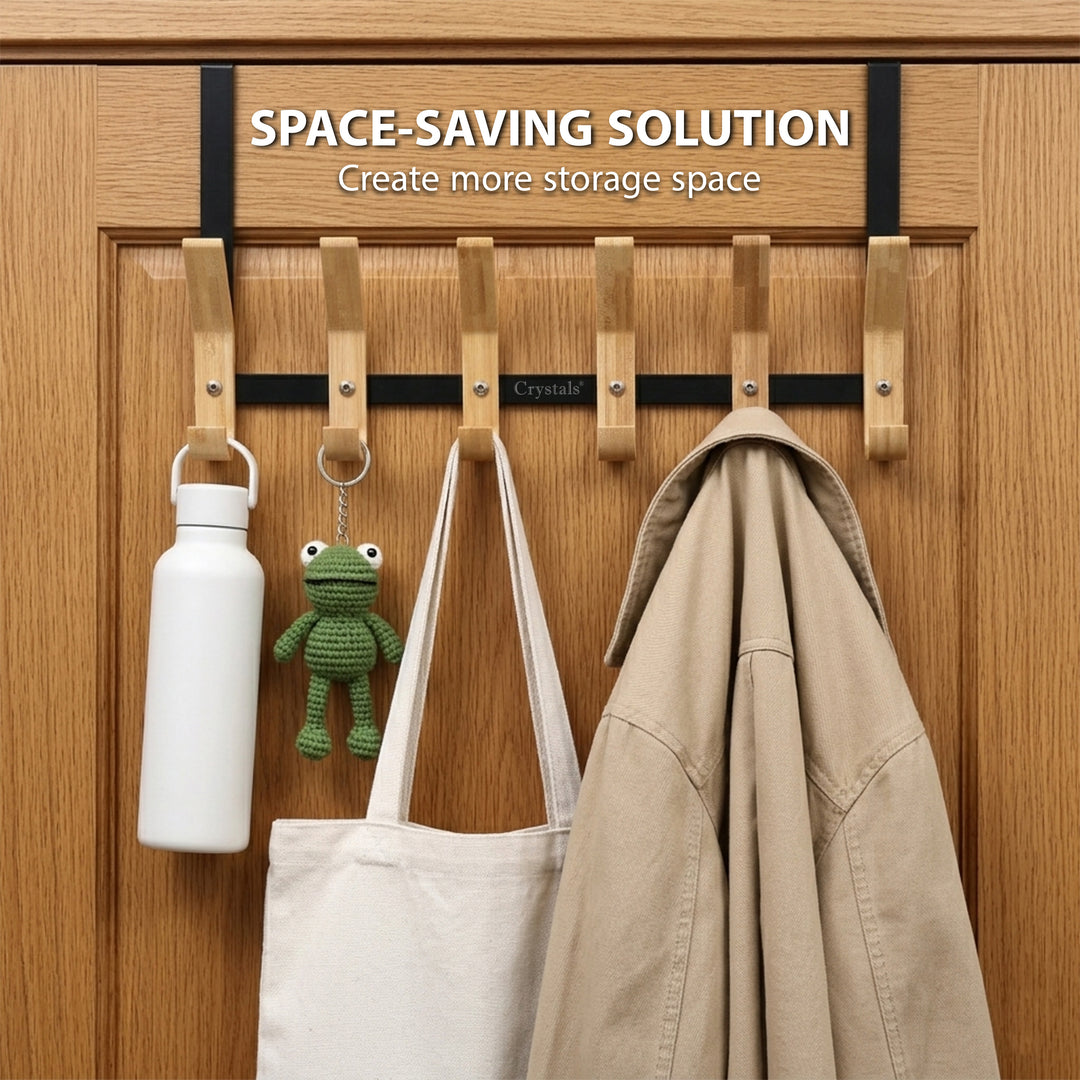 12-Hook Over Door Clothes Hanger Rack