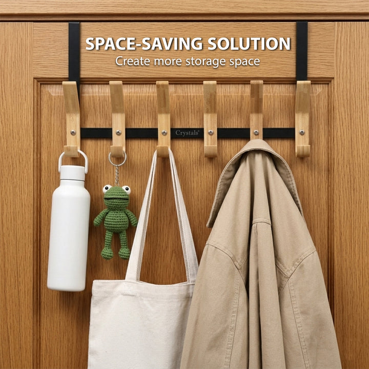 12-Hook Over Door Clothes Hanger Rack