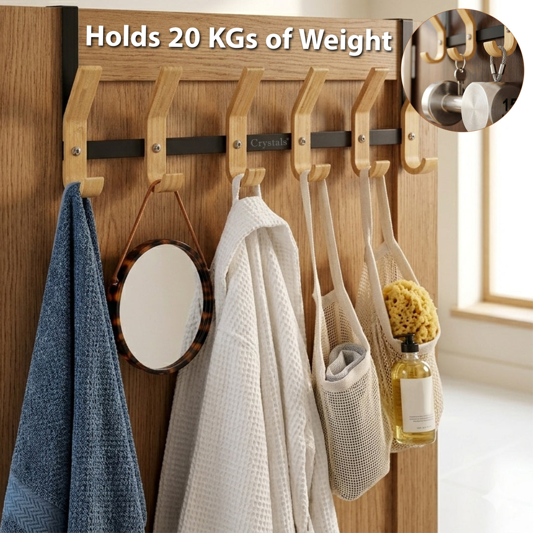12-Hook Over Door Clothes Hanger Rack