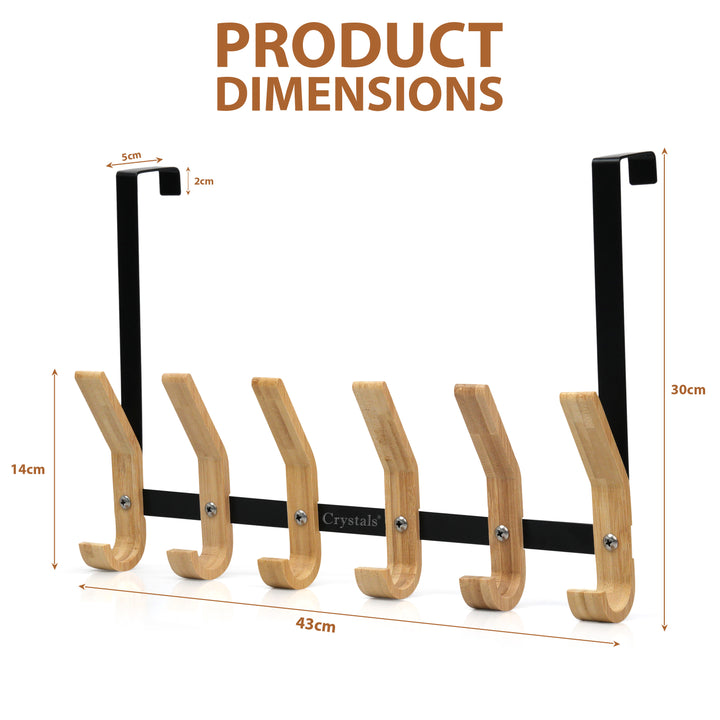 12-Hook Over Door Clothes Hanger Rack