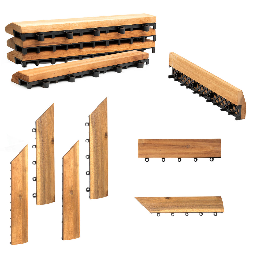 Interlocking Wooden Decking Tiles