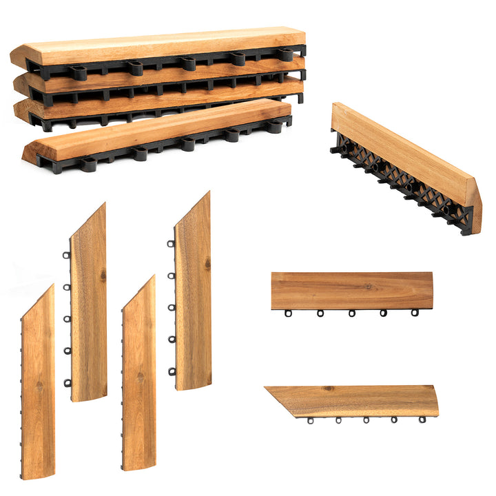 Interlocking Wooden Decking Tiles