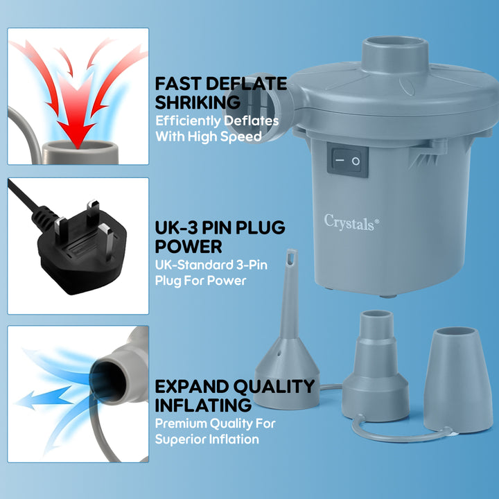 240V Electric Air Pump - Grey